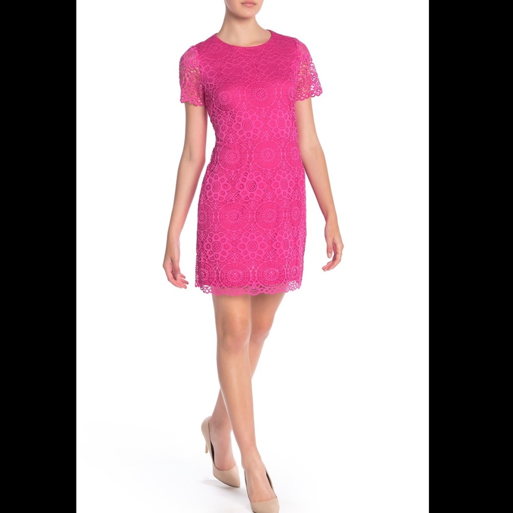 Laundry by Shelli Segal scalloped lace dress